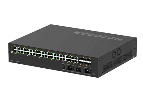 Netgear AV Line M4250-40G8XF-PoE++ (GSM4248UX) 40x1G PoE++ 2,880W and 8xSFP+ Managed Switch - GSM4248UX-100NAS - Creation Networks