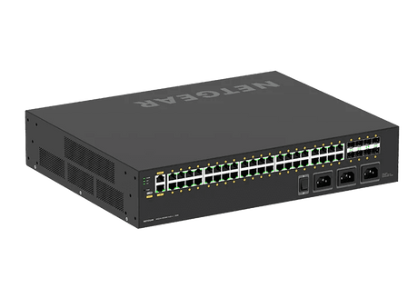 Netgear AV Line M4250-40G8XF-PoE++ (GSM4248UX) 40x1G PoE++ 2,880W and 8xSFP+ Managed Switch - GSM4248UX-100NAS - Creation Networks