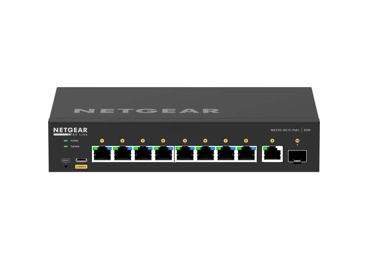 Netgear AV Line M4250 GSM4210PD-100NAS POE+ Ethernet Switch - Creation Networks
