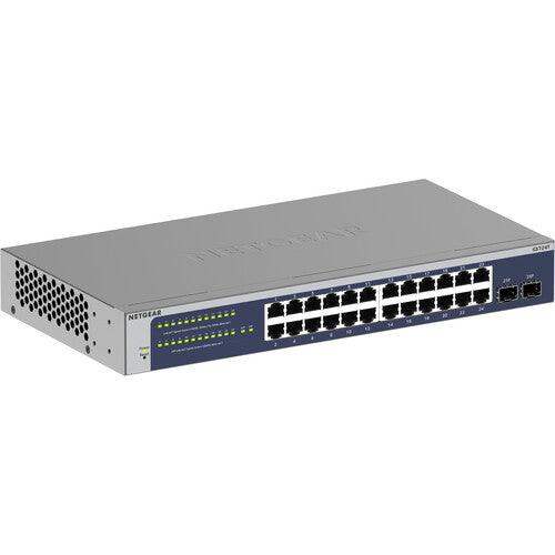 Netgear GS724T 24-Port Gigabit Managed Network Switch - GS724T-600NAS - Creation Networks