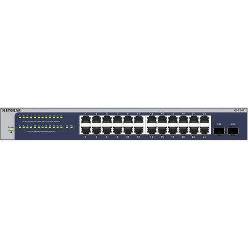 Netgear GS724T 24-Port Gigabit Managed Network Switch - GS724T-600NAS - Creation Networks