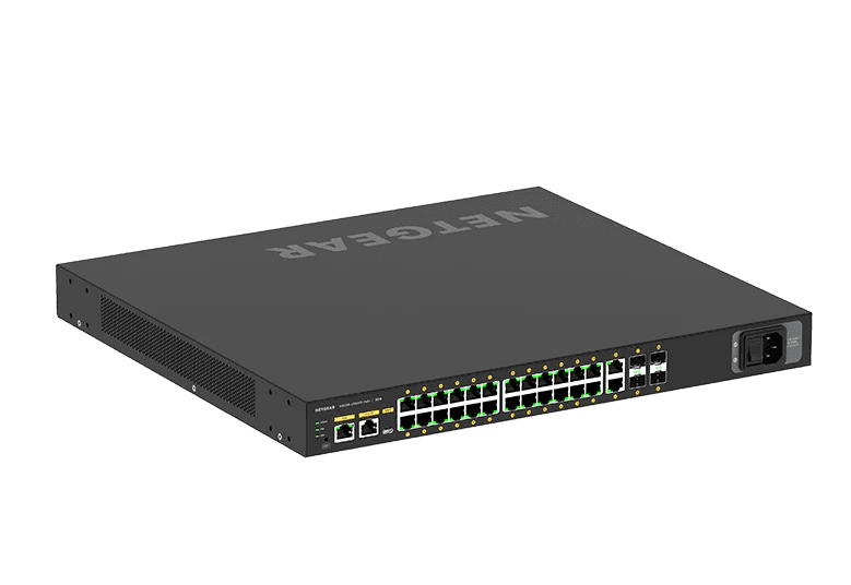 Netgear GSM4230PX-100NAS AV LINE M4250-26G4XF-POE+ 24X1G POE+ 480 - Creation Networks