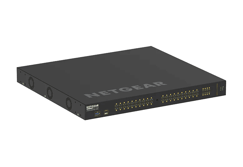 Netgear GSM4248P-100NAS Managed Ethernet Switch w- 48 Ports (40 x 10-100-1000BASE-T RJ45 and 8 x 1000BASE-X SFP) - Creation Networks