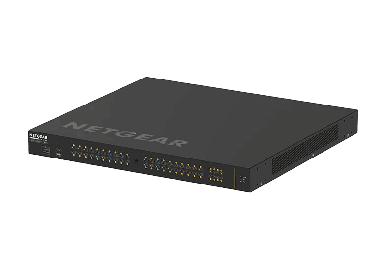 Netgear GSM4248P-100NAS Managed Ethernet Switch w- 48 Ports (40 x 10-100-1000BASE-T RJ45 and 8 x 1000BASE-X SFP) - Creation Networks