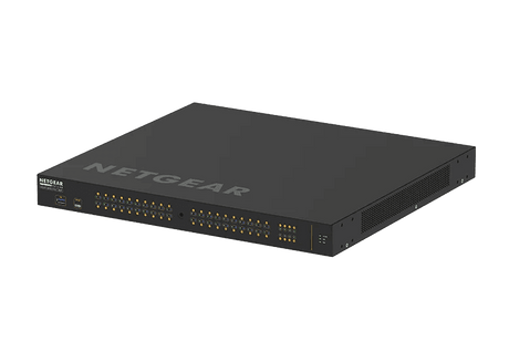 Netgear GSM4248P-100NAS Managed Ethernet Switch w- 48 Ports (40 x 10-100-1000BASE-T RJ45 and 8 x 1000BASE-X SFP) - Creation Networks