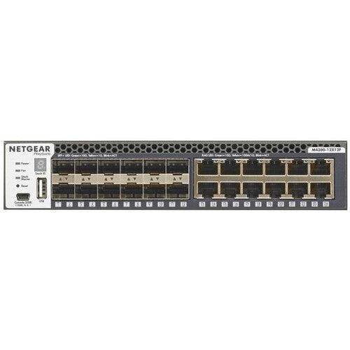 Netgear M4300-12X12F Stackable Managed Switch with 24x10G Including 12x10GBase-T and 12xSFP+ Layer 3 - Creation Networks