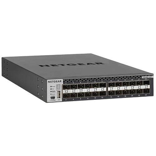 Netgear XSM4324FS-100NES M4300-24XF Stackable Managed Switch with 24xSFP+ Including 2x Shared 10GBase-T