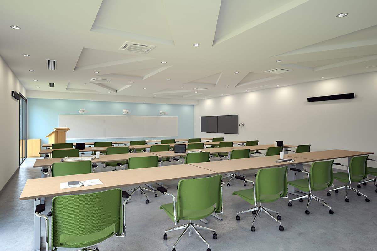Nureva DUAL-HDL410-B Dual HDL410 audio conferencing system with Aver TR530 Auto tracking camera for Large Meeting Spaces (White) - Creation Networks