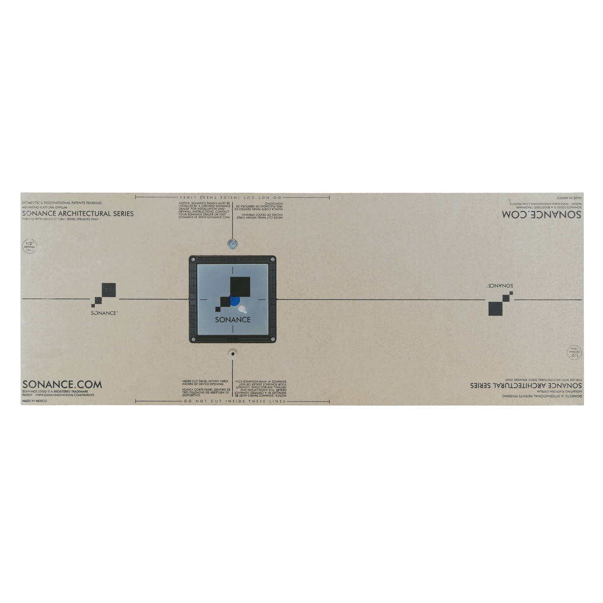 Sonance AS Discreet 1/2" Gypsum Mounting Platform Square Speaker Accessories Sonance