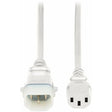 Eaton P005-E03-AWH-6 – C13 to C14 Cord 6-Pack, White Power Cords & Cables Eaton