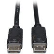 Eaton P580-001 DisplayPort Cable with Latching Connectors, 4K 60 Hz (M/M), 1 ft - Black Power Cords & Cables Eaton
