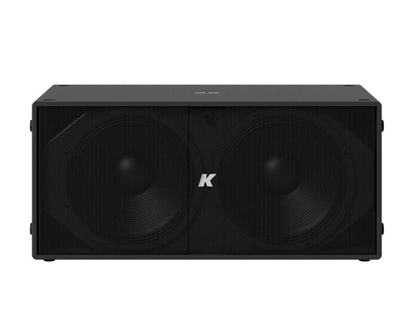 K-Array Thunder KS4 I Ultra-light, Self-Powered dual 18” subwoofer with DSP and power outputs (Black)