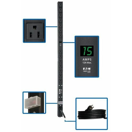Eaton PDUMV15-36 – 1.5kW Metered Vertical 0U PDU, 14-Outlet Rack PDUs Eaton