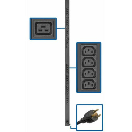 Eaton PDUV20HVL6-72 – 3.7kW Basic PDU, 38 Outlets, 0U Rack PDUs Eaton