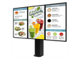 Peerless-AV KOF555-3 Universal 55" Triple-Display Outdoor Digital Menu Board - Creation Networks