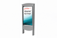 Peerless-AV KOP2549-S-XHB Outdoor Smart City Kiosks with 49" XtremeTM High Bright Outdoor Display (Silver) - Creation Networks