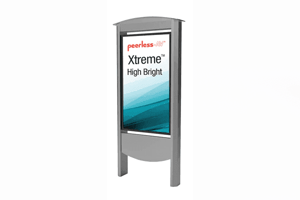 Peerless-AV KOP2549-S-XHB Outdoor Smart City Kiosks with 49" XtremeTM High Bright Outdoor Display (Silver) - Creation Networks