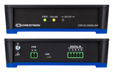 Crestron CEN-IO-DIGIN-204 – Wi-Fi Network I/O Extender with 4 Digital Inputs Networking Crestron