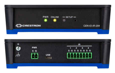 Crestron CEN-IO-IR-204 – Wi-Fi Network I/O Extender with 4 IR Ports Networking Crestron