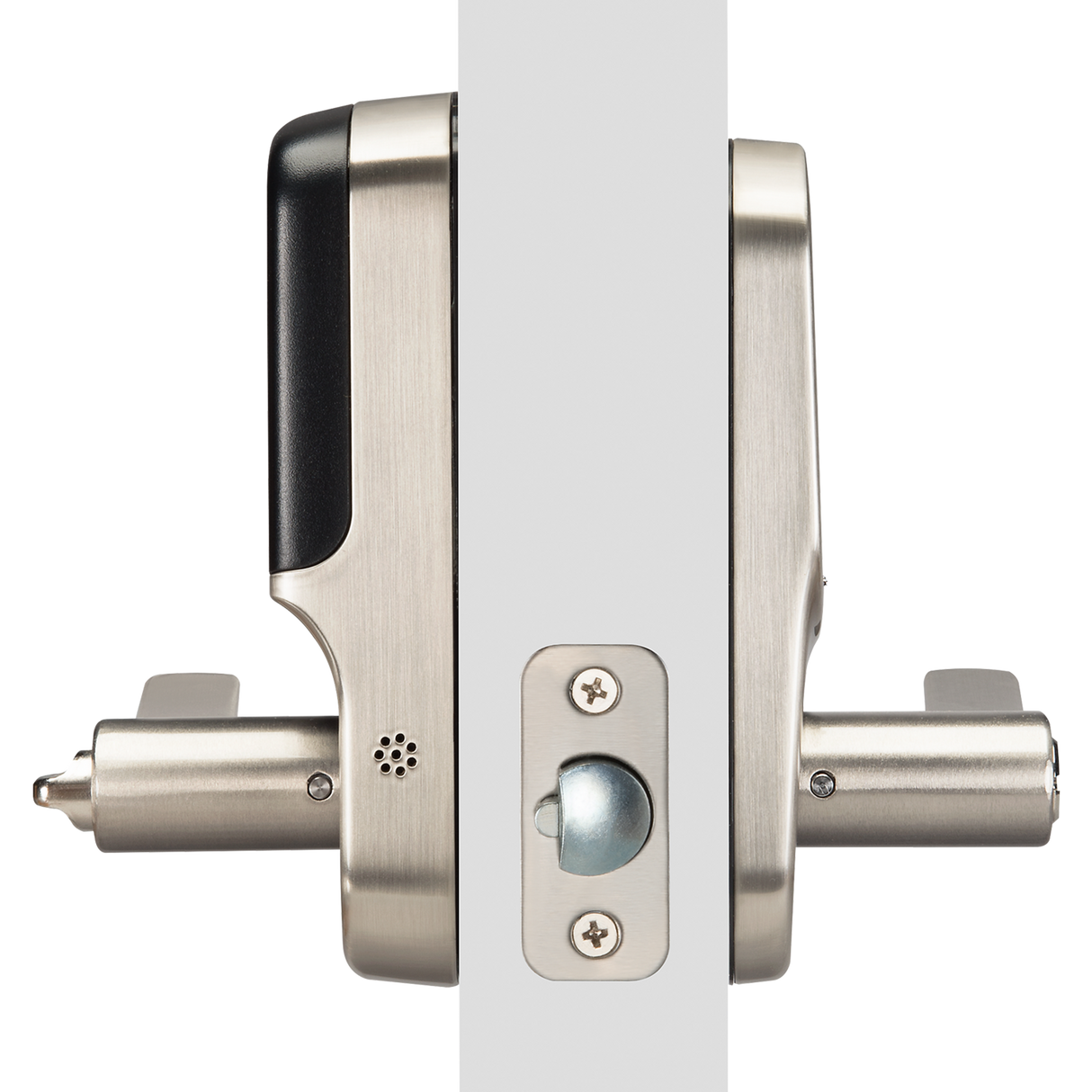 Crestron CLK-YL-YRL216-CR2-619 – Yale Assure Lever Lock Push Button, Satin Nickel Door Hardware Crestron