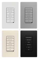 Crestron CM2-DIMUEX-W-S – Cameo 2 Universal Phase Dimmer with infiNET EX, 100-240VAC, Full Keypad, White Smooth Lighting Controls Crestron
