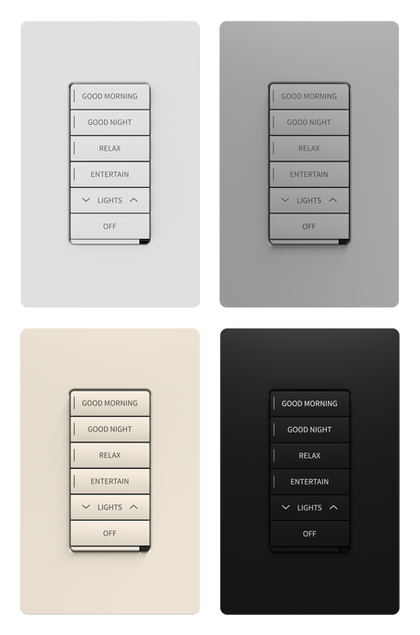 Crestron CM2-KPCN ENGRAVED – Cameo 2 Flush-Mount Keypad, Basic Control, Engraved Lighting Controls Crestron