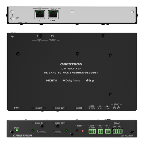 Crestron DM-NAX-XSP – 8K Smart Display Controller and Network Audio Encoder/Decoder with eARC Audio Amplifiers Crestron
