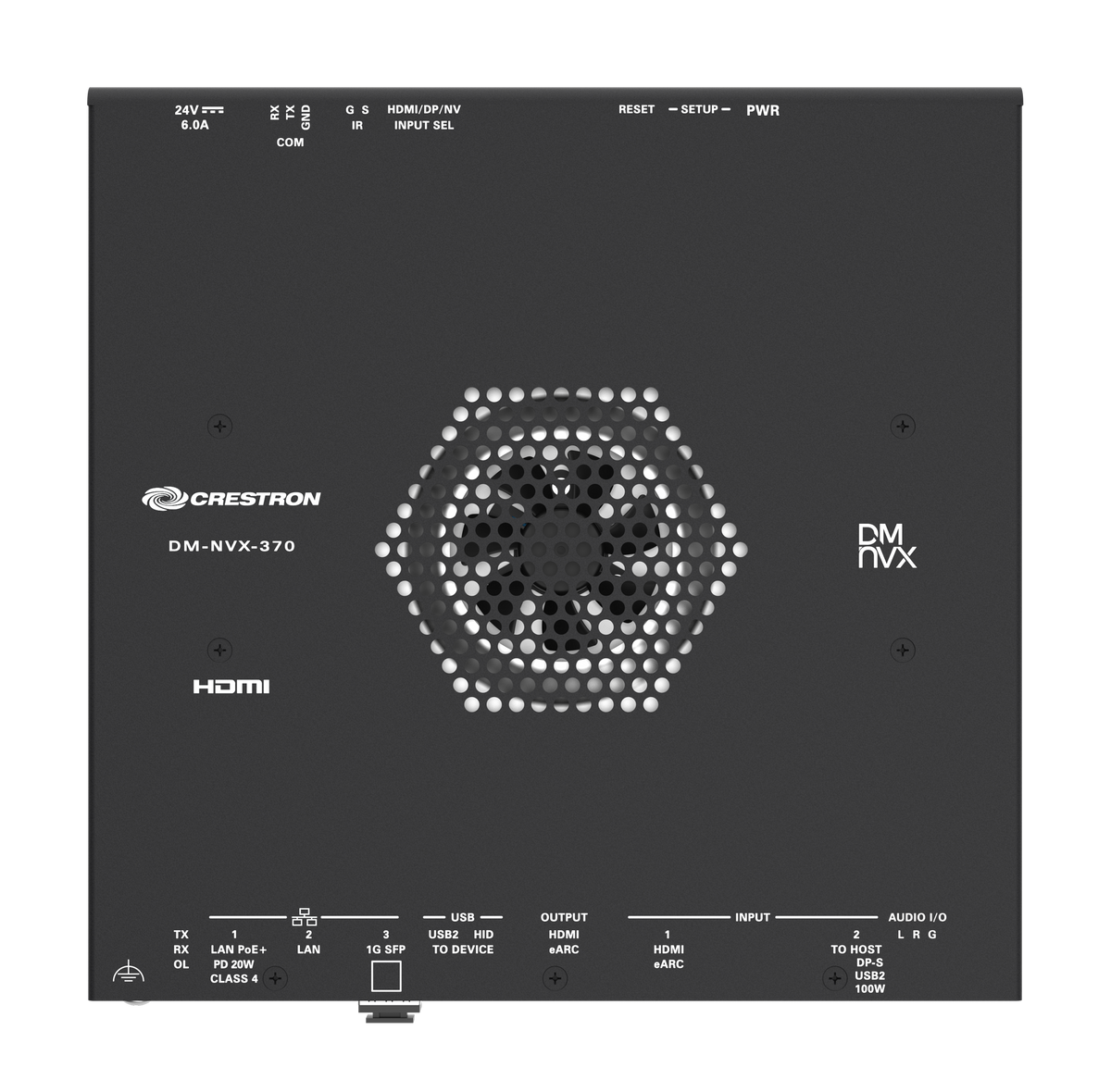 Crestron DM-NVX-370 – DM NVX 4K60 4:4:4 AV-over-IP Encoder/Decoder with HDMI & USB-C AV over IP Crestron
