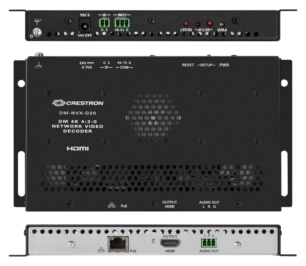 Crestron DM-NVX-D20 DM NVX® 4K60 4:2:0 Network AV Decoder