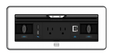 Crestron FT2-1200-ELEC-PTL-AL – FlipTop FT2 1200 Cable Management, Electrical, Pass-Through Lid, Alloy Cable Management Crestron
