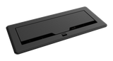 Crestron FT2-1200-ELEC-PTL-B – FlipTop FT2 Series Tabletop Cable Management, 1200 Size, Black Crestron