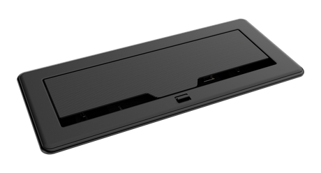 Crestron FT2-1200-ELEC-PTL-B – FlipTop FT2 Series Tabletop Cable Management, 1200 Size, Black Collaboration Furniture Crestron