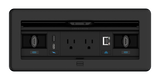 Crestron FT2-1200-ELEC-PTL-B – FlipTop FT2 Series Tabletop Cable Management, 1200 Size, Black Crestron