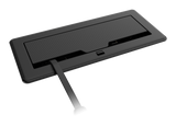 Crestron FT2-1200-MECH-PTL-B – FlipTop FT2 Cable Management System, 1200mm, Mechanical, Pass-Through Lid, Black Cable Management Crestron
