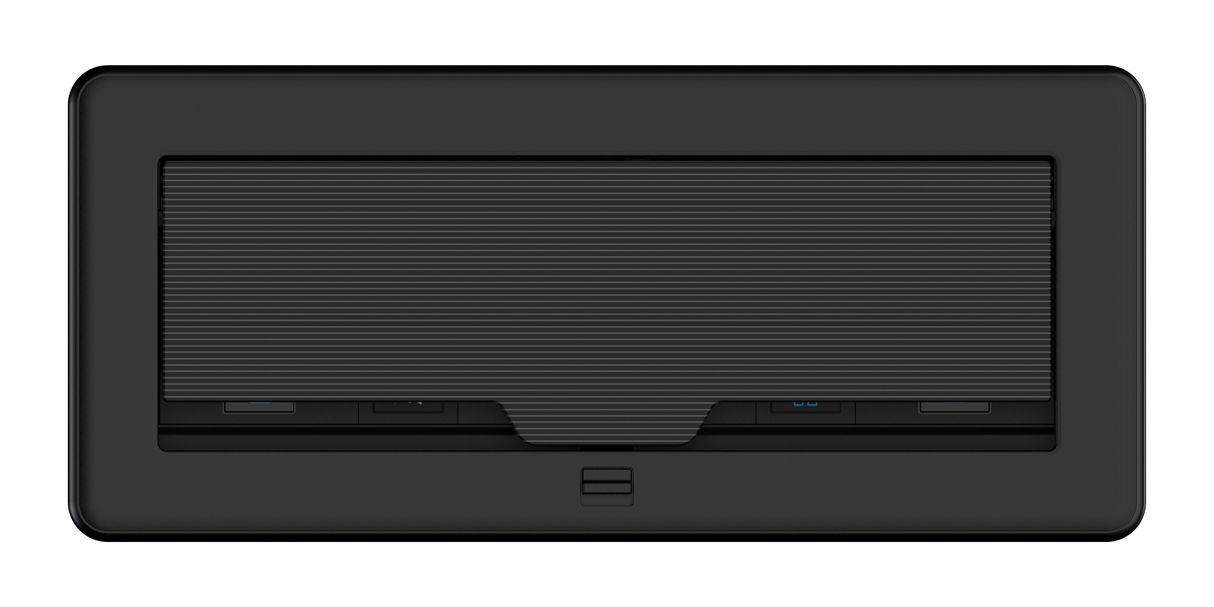 Crestron FT2-1200-MECH-PTL-B – FlipTop FT2 Cable Management System, 1200mm, Mechanical, Pass-Through Lid, Black Cable Management Crestron