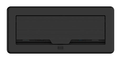 Crestron FT2-1200-MECH-PTL-B – FlipTop FT2 Cable Management System, 1200mm, Mechanical, Pass-Through Lid, Black Cable Management Crestron