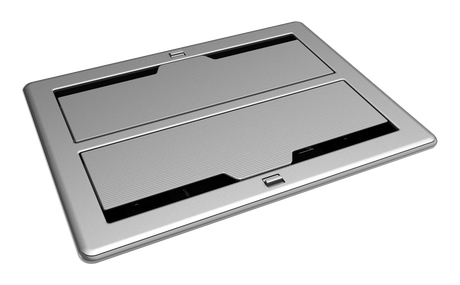 FlipTop FT2 Series Cable Management System, 1400, Electrical, Pass-Through Lid, Alloy Collaboration Furniture Crestron