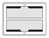 FlipTop FT2 Series Cable Management System, 1400, Electrical, Pass-Through Lid, Alloy Crestron