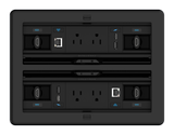 Crestron FT2-1400-ELEC-PTL-B – FlipTop FT2 Cable Management System, 1400 Size, Electrical, Pass-Through Lid, Black Crestron