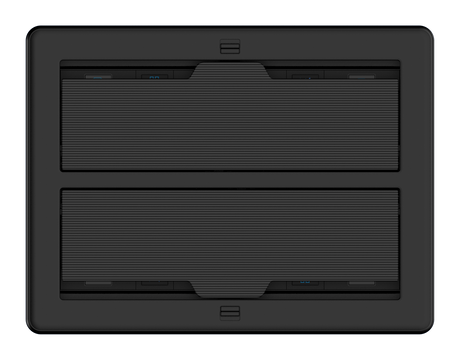 FlipTop FT2 Series Cable Management System, 1400, Mechanical, Pass-Through Lid, Black Collaboration Furniture Crestron