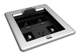 Crestron FT2-500-ELEC-PTL-AL – FlipTop FT2 Series Tabletop Cable Management, 500 Size, Alloy Crestron