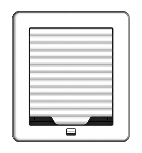 Crestron FT2-500-ELEC-PTL-AL – FlipTop FT2 Series Tabletop Cable Management, 500 Size, Alloy Collaboration Furniture Crestron