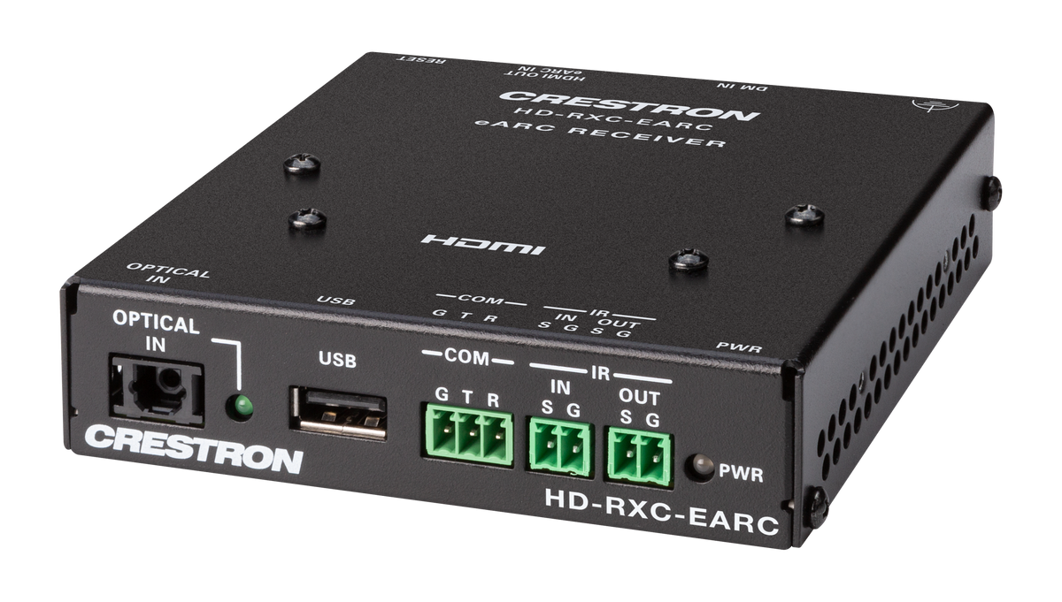 Crestron HD-EARC KIT – DM Essentials 4K60 4:4:4 eARC HDMI Transmitter/Receiver Kit over CATx Crestron