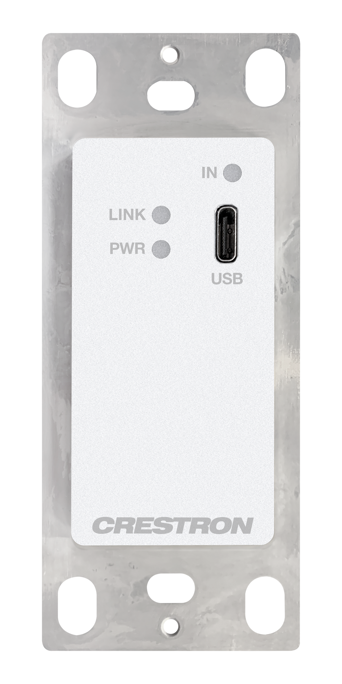 Crestron HD-TX-4KZ-111-1G-W – DM Essentials 4K60 USB-C DisplayPort Transmitter, Wall Plate, White Accessories Crestron