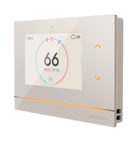 Crestron HZ-THSTAT-A – Horizon Wireless Thermostat, Almond Thermostats Crestron