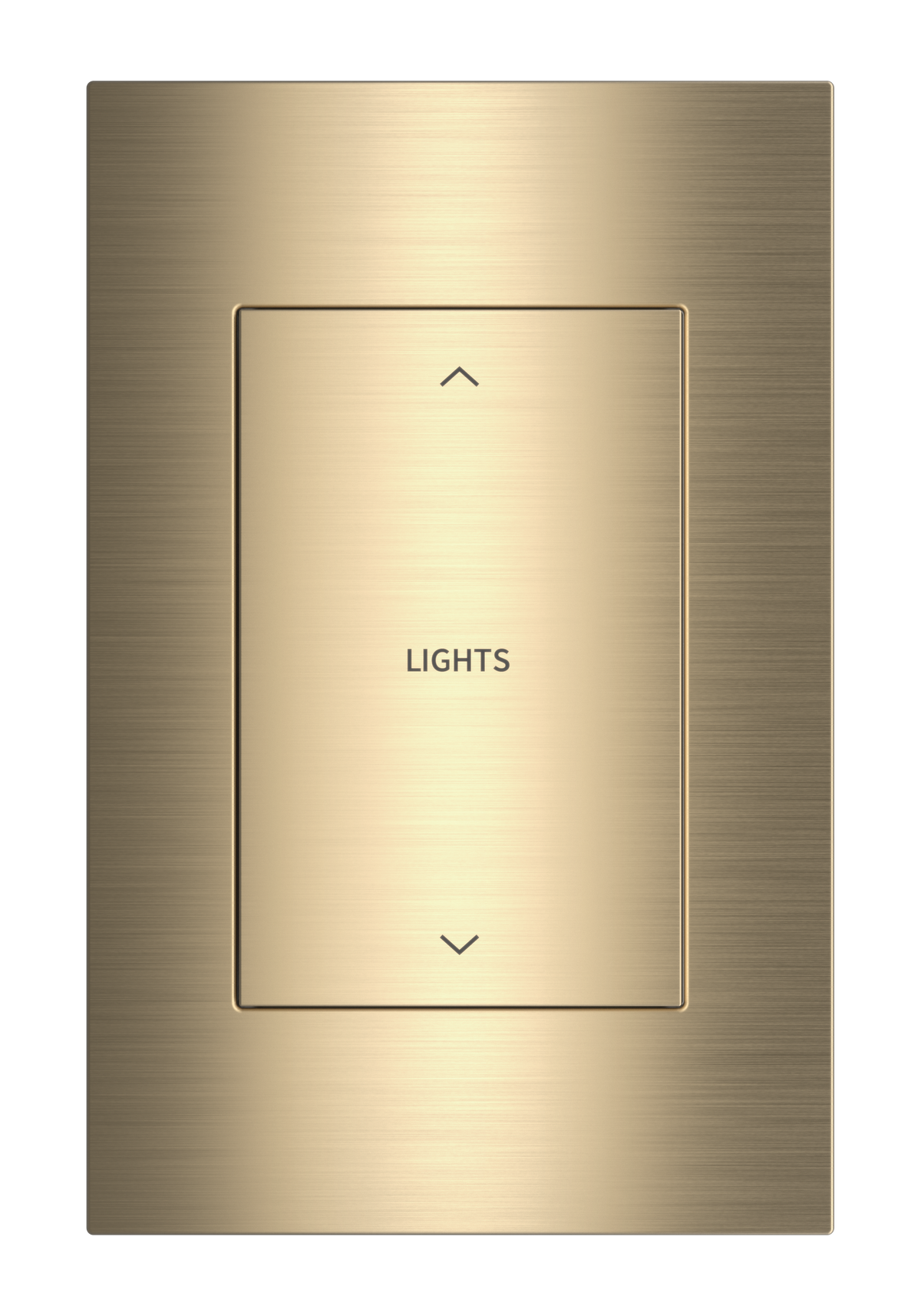 Crestron HZ2-AUX-BR-BRASS ENGRAVED – Horizon 2 In-Wall Multiway Remote, Custom Engraved, Brushed Brass Lighting Controls Crestron