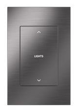 Crestron HZ2-DIMUEX-DRK-NKL – Horizon 2 Universal Dimmer, infiNET EX, Dark Nickel, Engraved Crestron