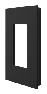 Crestron HZ2-FP-G1-D1-B – Horizon 2 Faceplate, 1-Gang, 1-Decorator, Black Lighting Controls Crestron