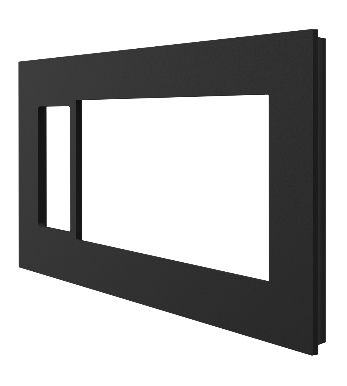 Crestron HZ2-FP-G4-D1-B – Horizon 2 Faceplate, 4-Gang, 1-Decorator, Black Lighting Controls Crestron