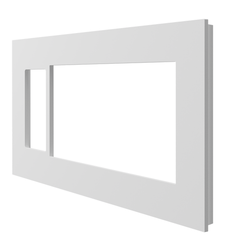 Crestron HZ2-FP-G4-D1-W – Horizon 2 Faceplate, 4-Gang, 1-Decorator, White Lighting Controls Crestron